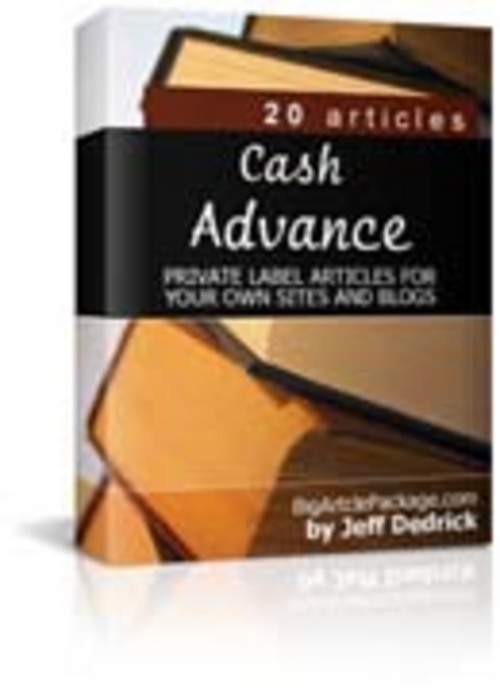 Product picture 20 Cash Advance Articles