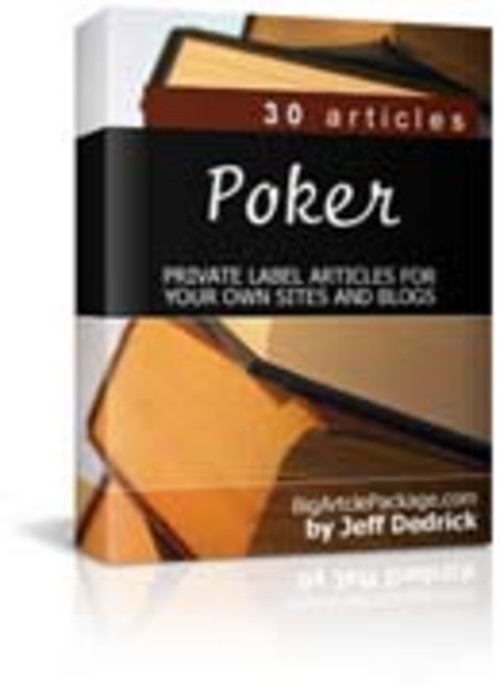 Product picture Poker 30 Articles PLR