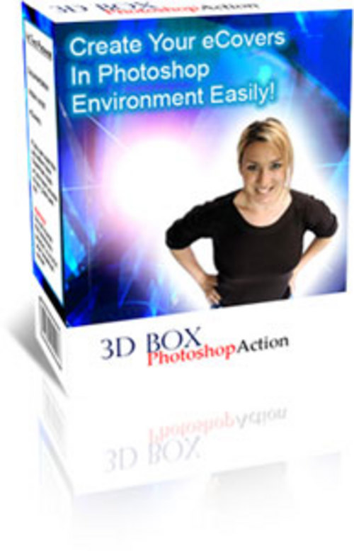 Product picture 3D Box Photoshop Action Scripts