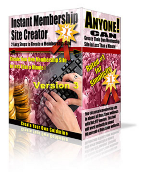 Product picture Instant Membership Site Creator (software)
