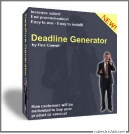 Product picture - Deadline Generator -