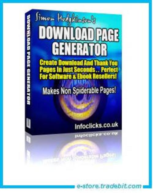 Product picture - Download Page Generator -