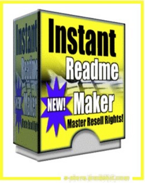 Product picture Instant Readme Maker - Create Readme Files