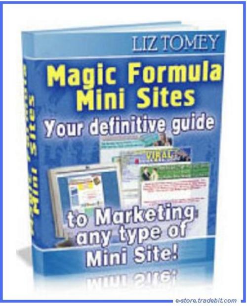 Product picture Magic Formula Mini Sites - Making Money Online
