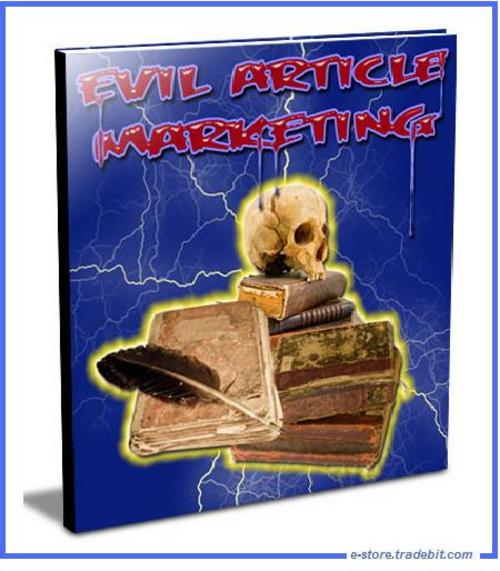 Product picture Evil Article Marketing (MRR) - Article Marketing Guide