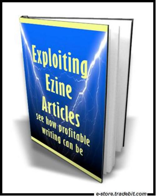Product picture Exploit Ezine Article (MRR) - And Make Money