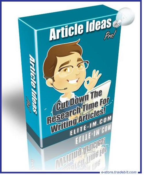 Product picture Article Ideas (MRR) - Finding The Best Information