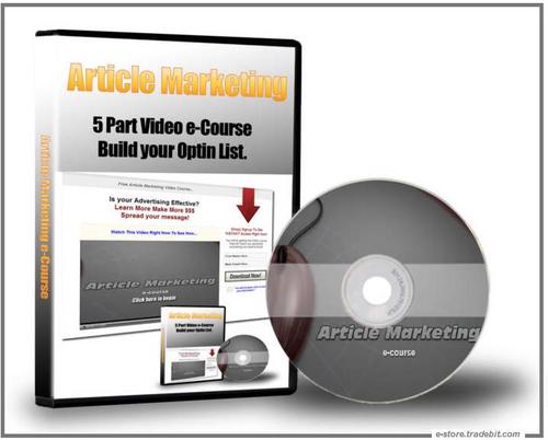 Product picture  5 Part Article Marketing e-Course 