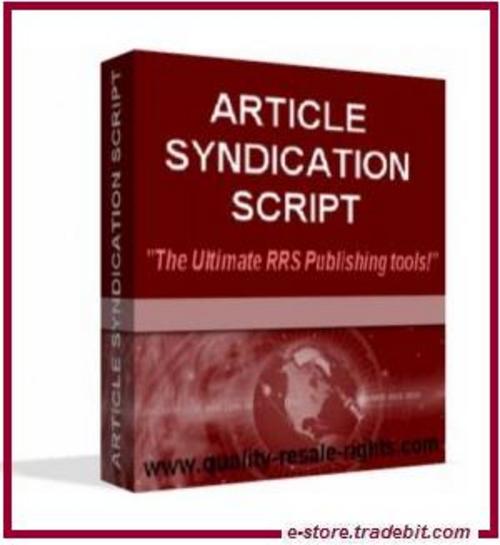 Product picture Article Syndication Script - Real Simple Syndication