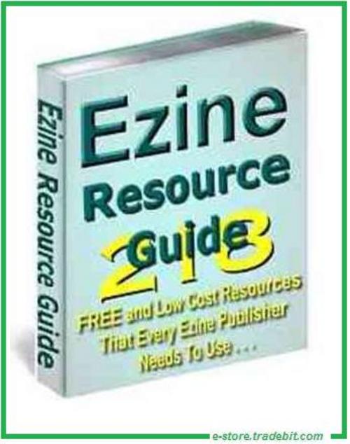 Product picture Ezine Resource Guide