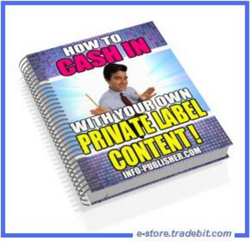 Product picture How To Cash In with your Own PLR Article