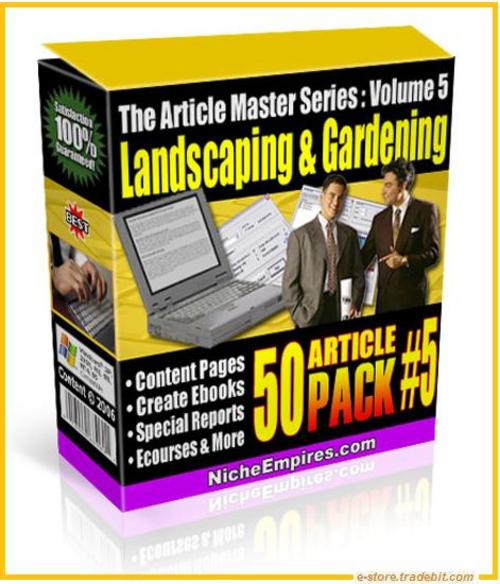 Product picture Gardening & Landscaping 50 Articles (MRR)