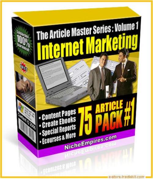 Product picture 75 Internet Marketing Articles