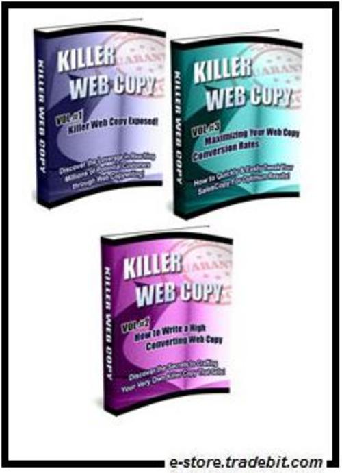 Product picture Killer Web Copy - 3 Volume (MRR) - Convincing Prospects