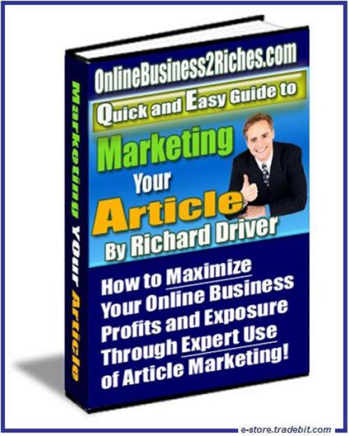 Product picture Quick and Easy Guide to Marketing Your Article (MRR)
