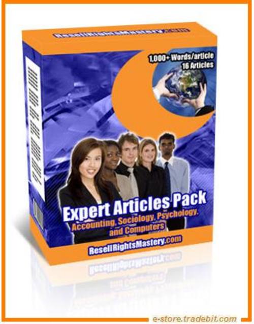 Product picture Expert Articles Pack - Written PLR Articles
