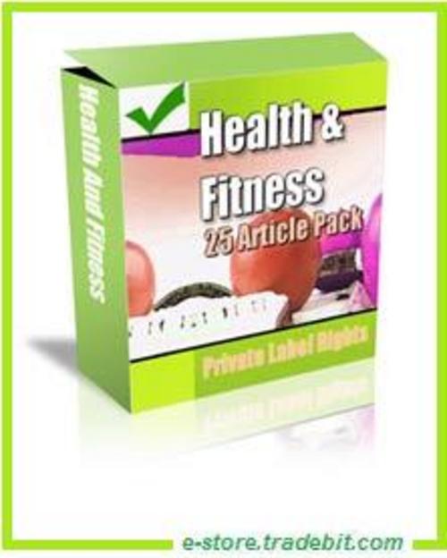 Product picture Health and Fitness 25 Articles Pack