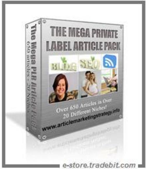 Product picture The Mega Private Label Article Pack
