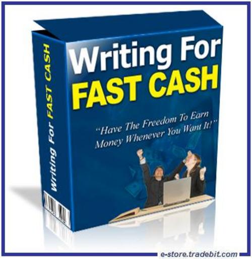Product picture Writing For Fast Cash - Gold Mines Topics