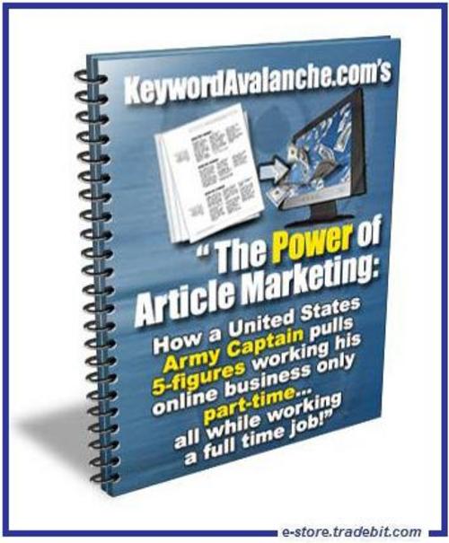 Product picture The Power of Article Marketing -  Years Of Pro experience