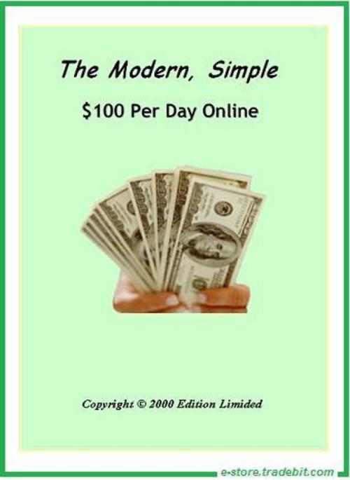 Product picture The Modern, Simple $100 Per Day Plan