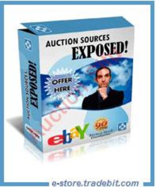 Product picture Auction Sources Exposed